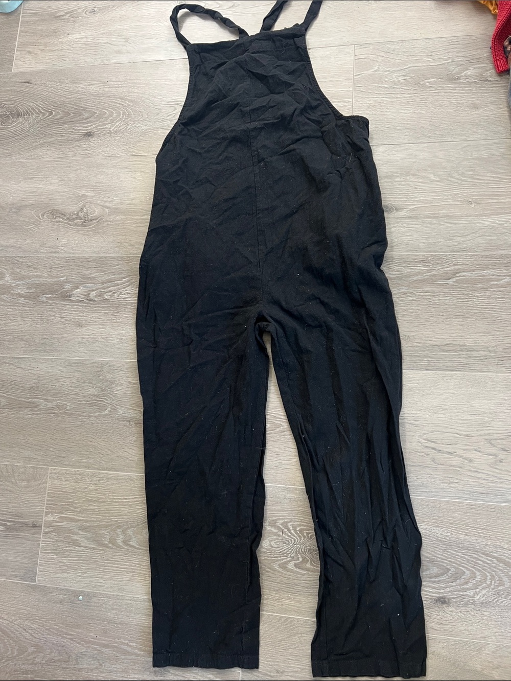 Black Women's Overalls linen Jumpsuit